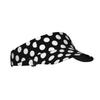 Black White Polka Dot Hats Polka Dot Sun Sports Visor Hats Adjustable Cap Outdoor Sun Visor for Running Golf Tennis Women Men