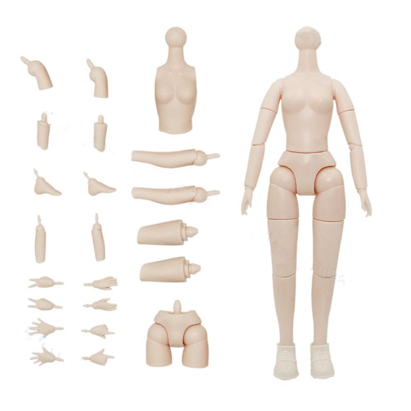 21cm Doll's Body 18 Movable Joint White Skin 1/7 Bjd Dress Up Toy Acssories for Girls
