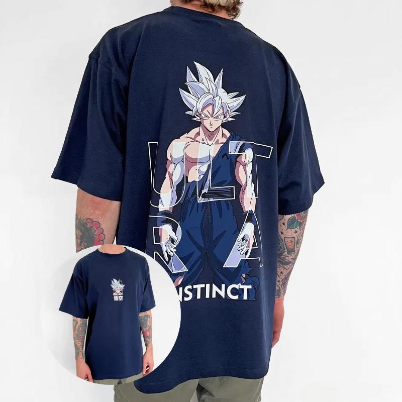 Dragon Ball Goku Men T Shirt Anime Graphic Tee Loose Cotton Women Short Sleeve Streetwear Summer Trendy Tops Casual Y2k Clothes