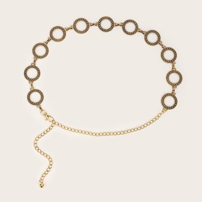 Ελαφριά Πολυτέλεια Ρετρό Αλυσίδα Μέσης Γυναικεία Ειδικής Υφής Ρετρό Μεταλλική Αλυσίδα Ζώνης Αξεσουάρ Ρετρό