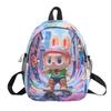 Large Capacity Cartoon Backpack for Kids - Cute, Fashionable, and Casual for School and Outdoor Use.