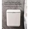 Plastic Hanging Trash Can Kitchen Compost Bin for Cupboard Doors 9L Large Capacity with Easy Installation