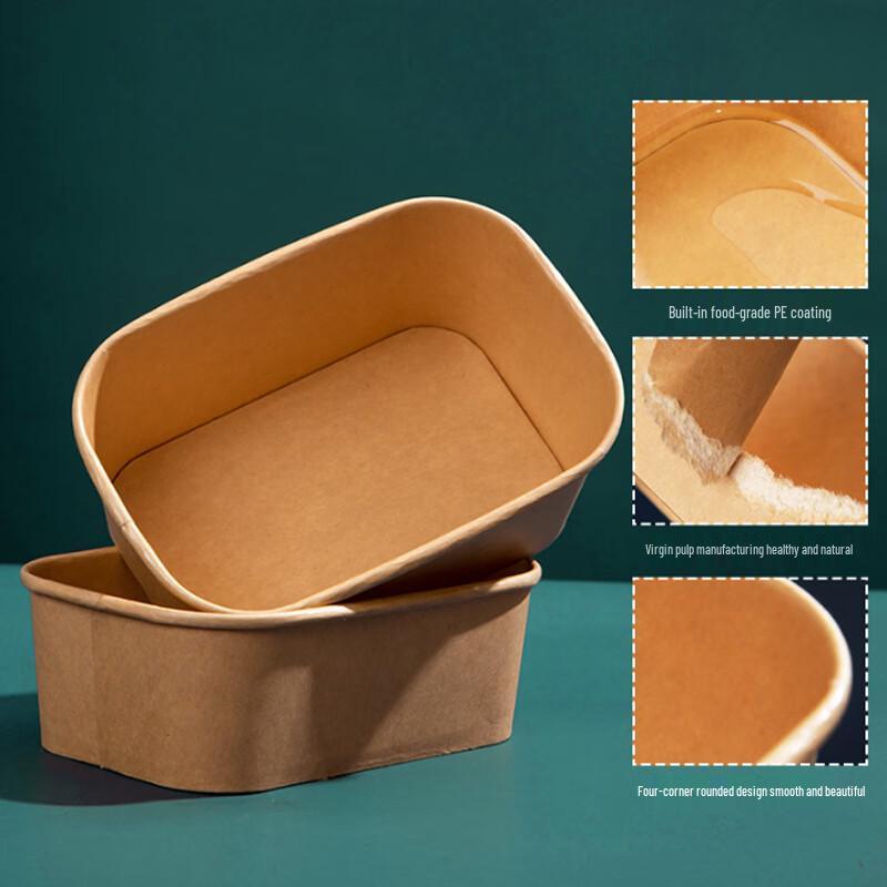 Disposable Kraft Paper Meal Containers