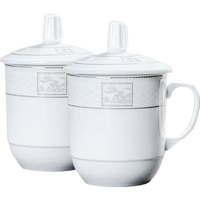MULTIPOTENT Ceramic Lidded Tea Cups (Set of 2)
