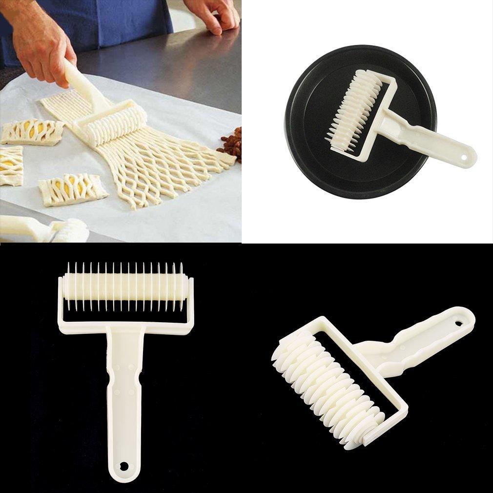 Cake decorating tool cookie pie pizza bread pastry ribbon embosser roller cutter mold DIY