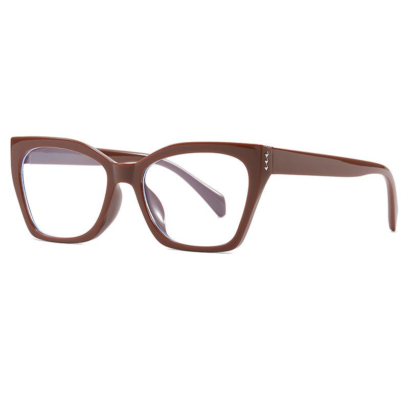 New cat eye anti-blue flat mirror plain street shot Internet celebrity fashion glasses retro flat glasses ultra light