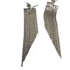 Women's Fashion Light Luxury Dimple Tassel Earrings, Niche Light Luxury High-end Feeling, White Gold Vacation Style Long Earrings