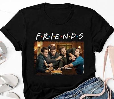 Friends Supernatural Sam Og Dean TV-serie T-skjorte, størrelse S-4XL