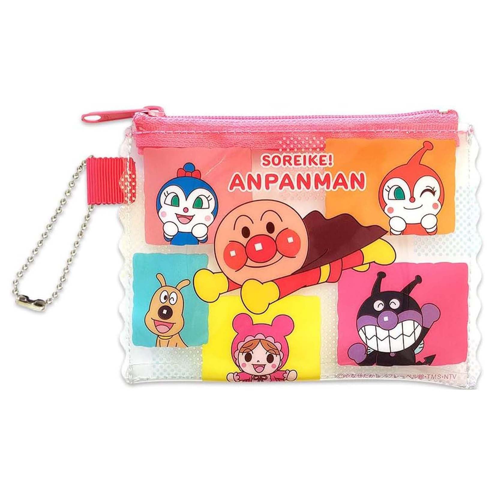 Ito Sangyo Coin Anpanman Block Coin x Made in Purse, Pattern, Pouch, Approx. 9.5 12.5 cm, Japan, ANB-800