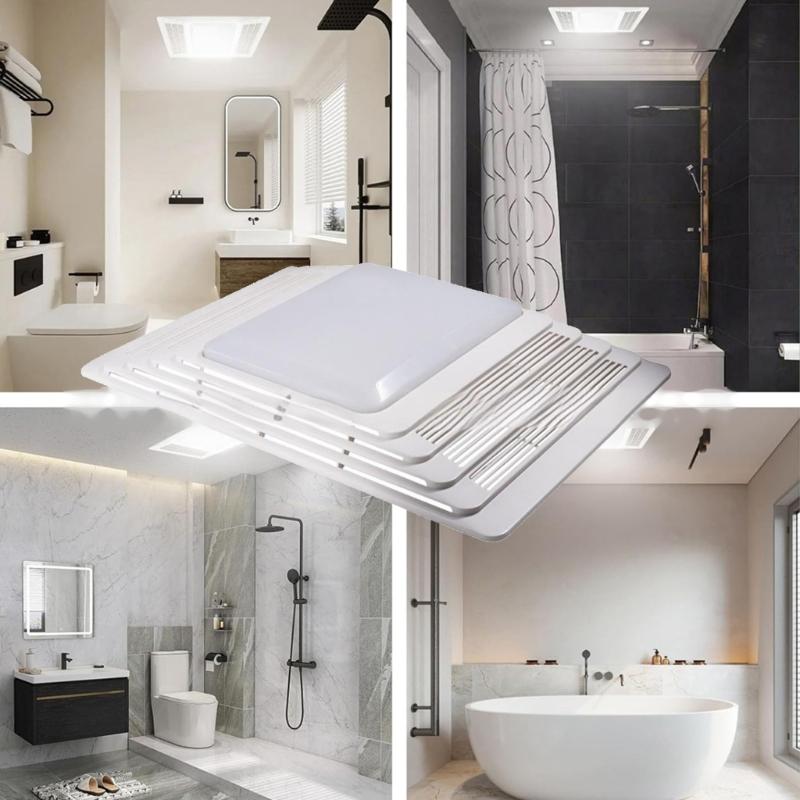 ABS Bathroom Ventilation Grille with Noise Reduction Designs S97013662 Tool Easy Mounting Systems Air Circulation Grille