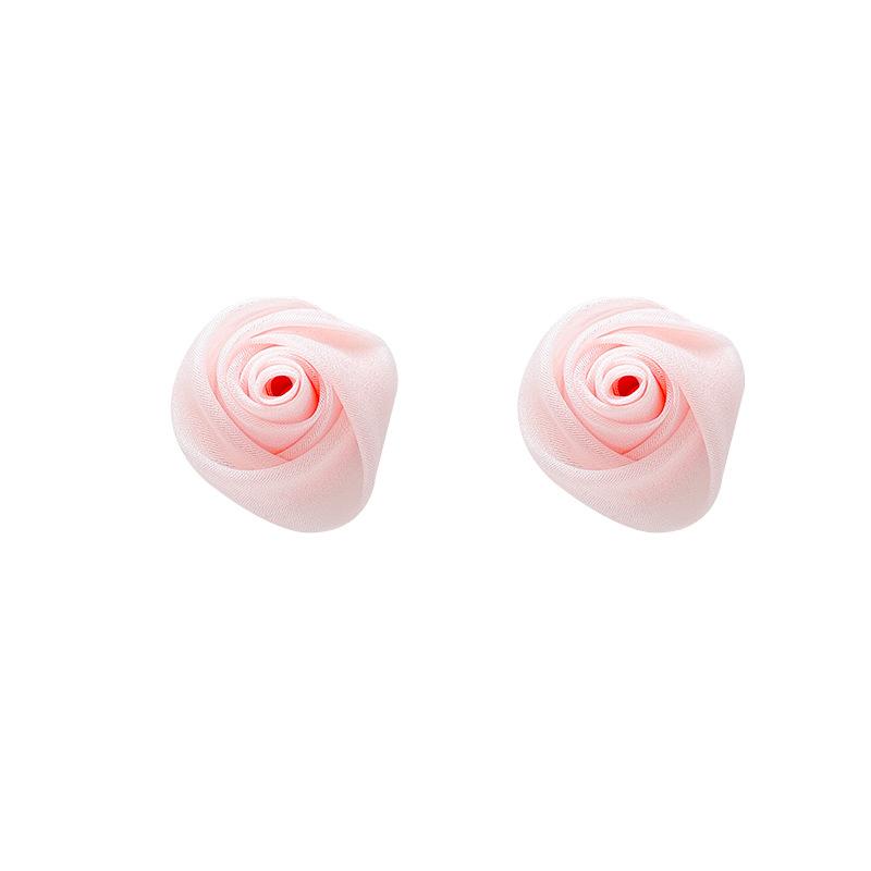 Super fairy rose flower earrings women's new holiday atmosphere versatile earrings fashion temperament earrings