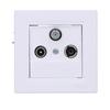 RTV-SAT terminal socket 1dB, white ASFORA
