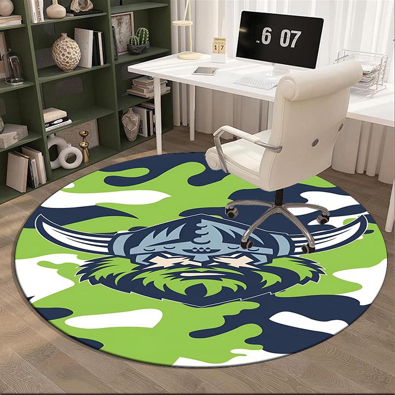 Canberra Camouflage Warrior Round Rug for Livingroom,Bedroom, Palyroom, Chair Rug, Area rug, Circle Carpet, Fan Christmas gift