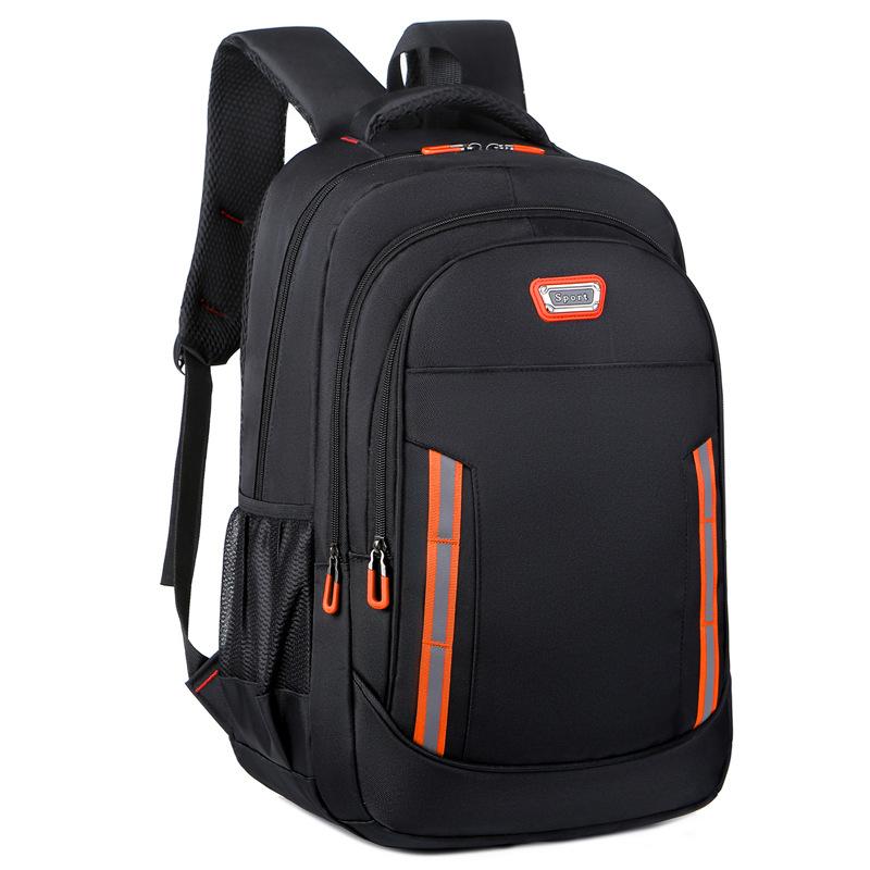 

Новый унисекс однотонный водонепроницаемый и дышащий деловой модный повседневный универсальный рюкзак для повседневного использования one size оранжевый