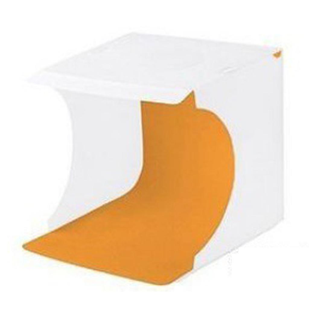 Photo Light Box Foldable USB Powered Portable Mini Photography LED Light Tent with 6 Background for Jewelry Watch White