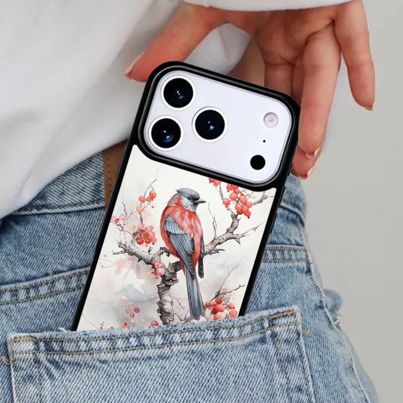 Europäischer Stieglitz Handyhülle für iPhone 16e 15 14 13 12 17 Pro Max Plus Air 17pro Hülle Coque