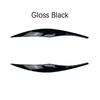 2pcs ABS Plastic Car Stickers Headlight Eyebrows Eyelid Trims for BMW 3 Series E90 E91 Sedan/Touring 2005-2011 06 07 08 09 2010