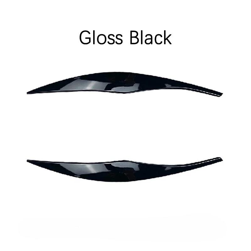 2pcs ABS Plastic Car Stickers Headlight Eyebrows Eyelid Trims for BMW 3 Series E90 E91 Sedan/Touring 2005-2011 06 07 08 09 2010