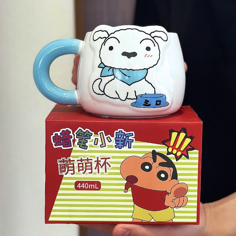 Crayon Xiaoxin Ceramic Mug Girls Children's Water Cup Home Breakfast Cup Office Coffee Mug Souvenir