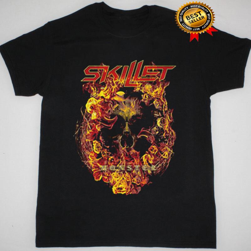 Monster Skillet Band Music Short Sleeve Cotton Black All Size Shirt S-4Xl Unisex T-Shirt XXL
