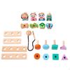 Montessori Screw Nut Toy Learning Educational Shape Sorter for Preschool
