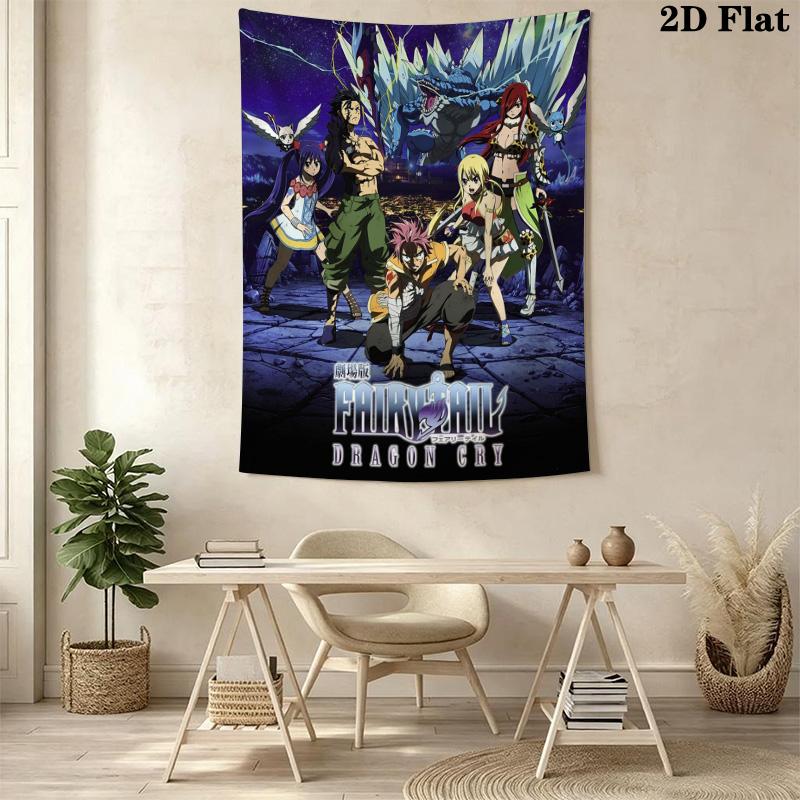 Dragon Cry Fairy Tail'S Epic Battle Threepiece Set 1 Duvet Cover 2 Pillowcase Without Core Soft And Comfortable Bedding Set