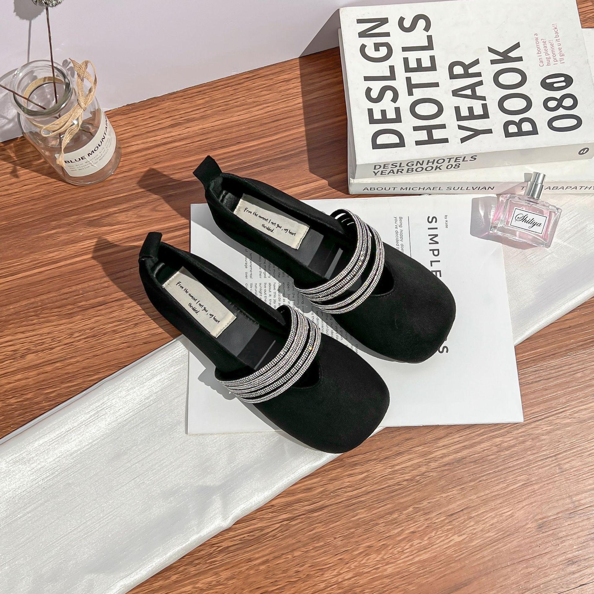 

Silver single shoes women s flat bottom wear versatile temperament high sense Mary Jane shoes with skirt fairy style casual women s shoes 35