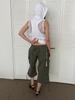 Lige Cargo Half Pants Khaki
