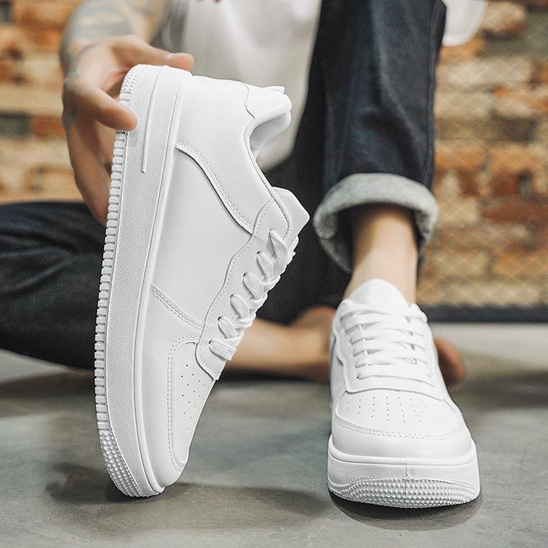 Couple Men's and Women's Shoes Board Shoes 2025 New Popular Autumn Student Black Shoes Thick-soled Breathable White Shoes Sports Shoes