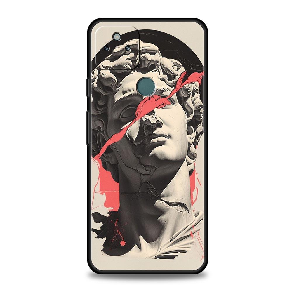 Fashion Ancient Greek Statues Phone Case Cover for Google Pixel 10 9 8 7 6 9A 8A 7A 6A Pro Shockproof Soft TPU 10 Pro XL Shell