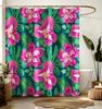Shower Curtain for Bathroom Stall Boho Modern Cute Aesthetic Decorative Girly Waterproof Unique Cats Flowers Girls Chic Print