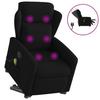 Lift-Up Massage Chair, Electric, Reclining, Black