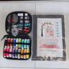 Portable Needle and Thread Set for Home Sewing and Mending – Includes Stitching Method Book and Case