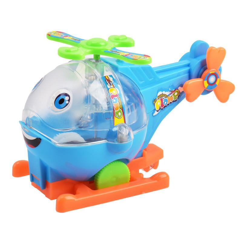 Childrens Light Up Flying Airplane Pull String Toy With Rotating Led For Education And Play