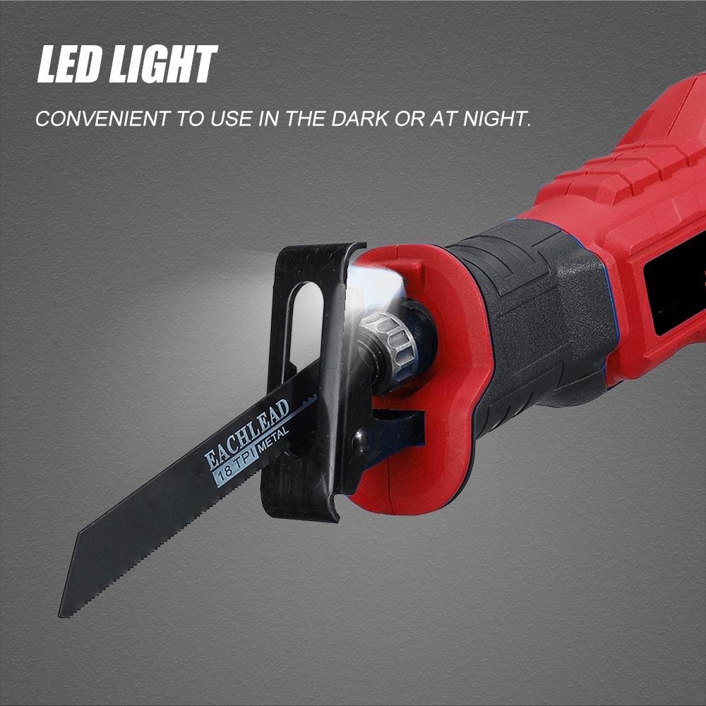 2400W Cordless Electric Reciprocating Saw Brushless Electric Saw Metal Woodworking Tools For 18V Battery