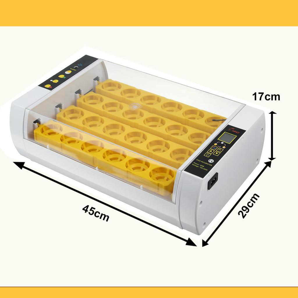 60W 24 Egg Automatic Chicken Egg Incubator Hatchery Poultry Brooder Equipment Newest Farm Incubator