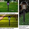 2Pcs 2-in-1 Solar LED Mosquito Killer Lights Waterproof Outdoor Pathway Lawn Lamp Insect Repellent Lighting for Garden Patio Courtyard