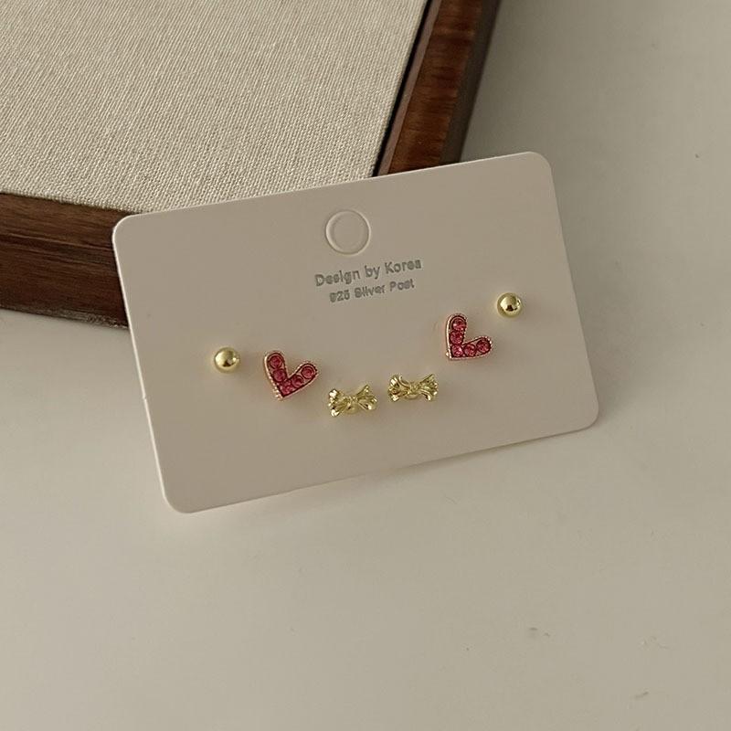 Exquisite Set, Earrings, Niche Design Earrings, Women's High-end Stud Earrings, Women's 6-piece Set