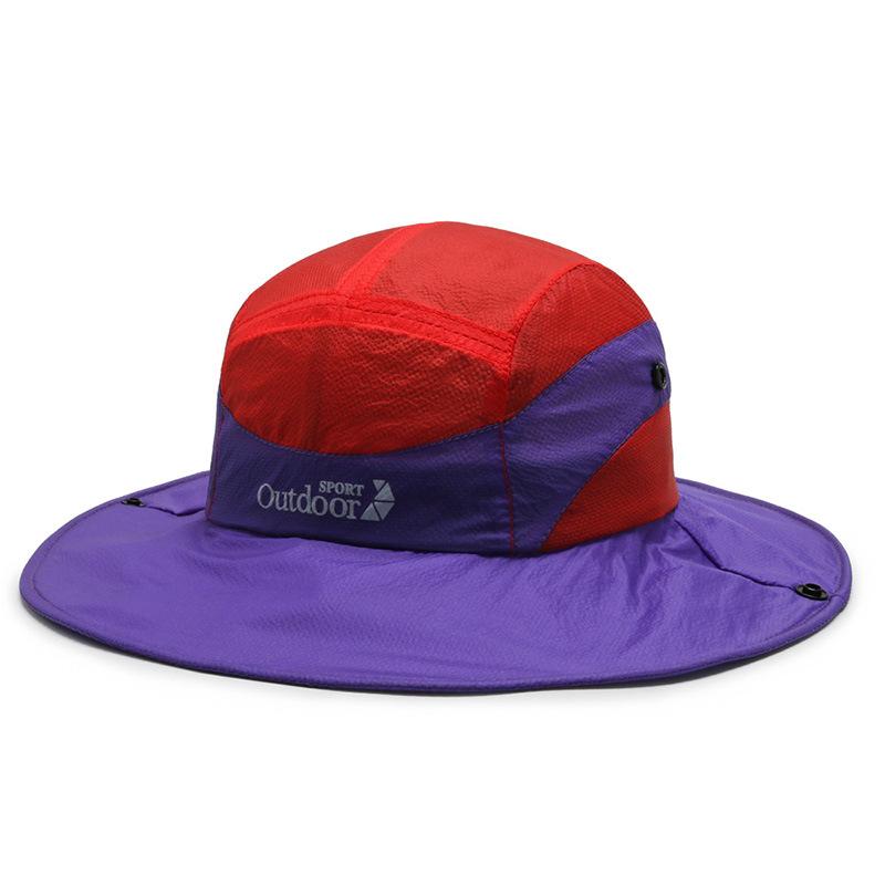New bucket hat summer sun protection breathable light sun protection fishing climbing hat women