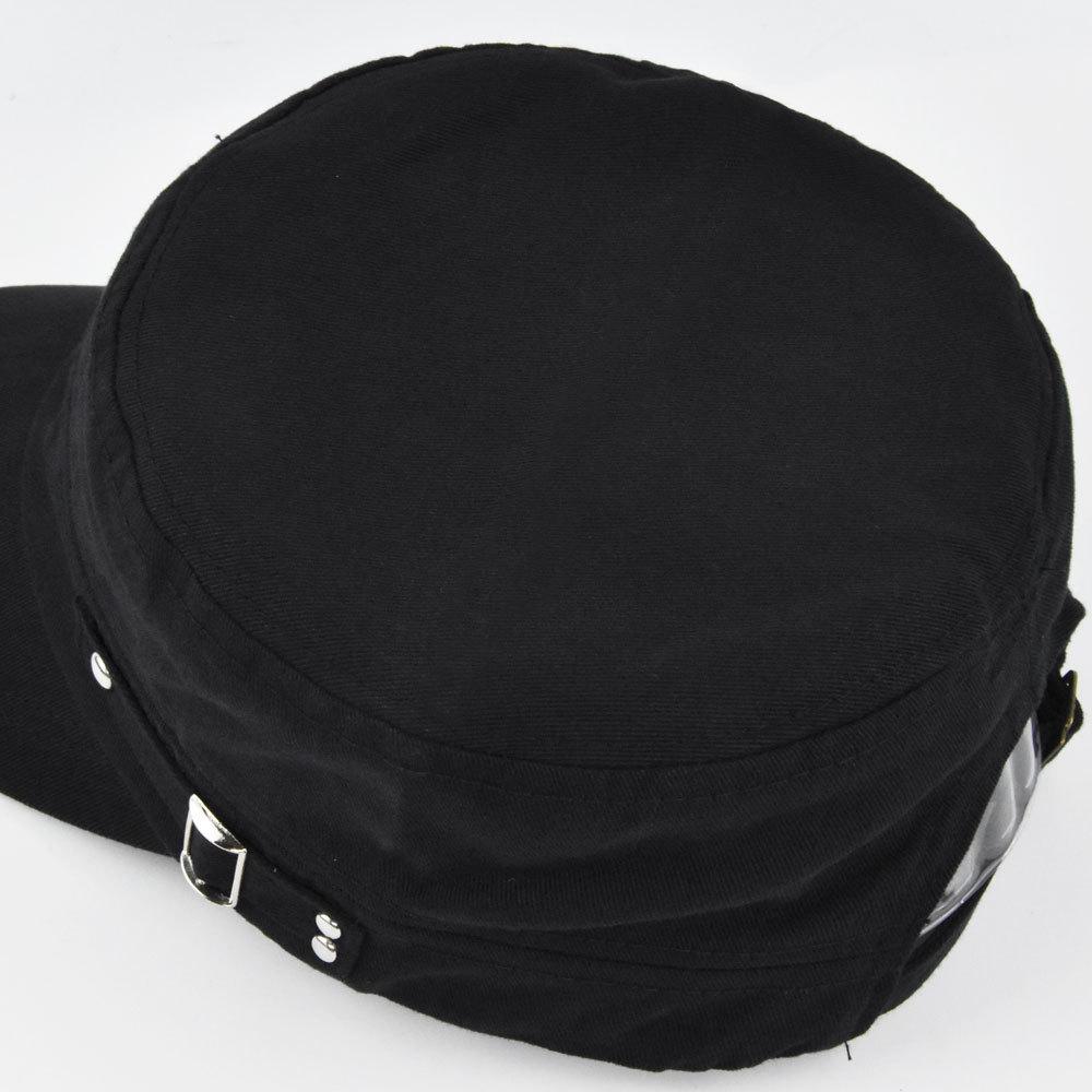 Retro Werkzeug Flachkappe Militärhut, Herren einfarbige verstellbare Kappe, Outdoor Freizeit Sonnenschutz Vielseitiger Hut