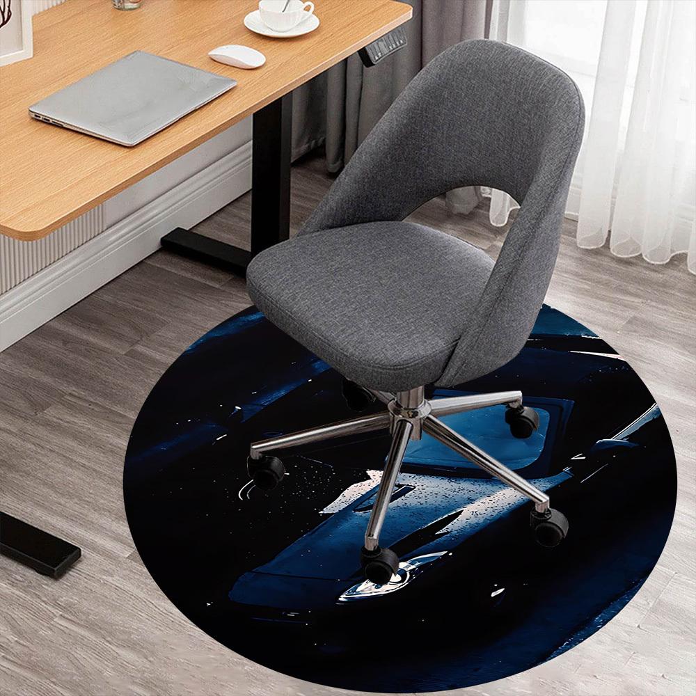 

1pc car wet Round Chair mat office Area Rug - Non-Slip, Floor Mat for Office, Bedroom, and Indoor Decor p127121 80cm by 80cm