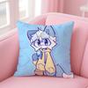 Cartoon F-Furry F-fandom Cushion Cover Comfortable Reversible Pillow Cover Ideal for Car Sofa Bedroom & Beyond
