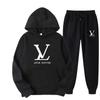 Herren Herbst- und Winter-Fleece-Warm-Kapuzenpullover-Set