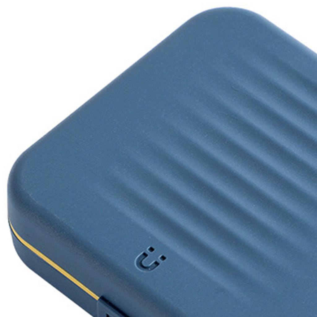 Magnetic Suction Sewing Box Portable Small Double Layer Magnetic Sewing Box Kit for Home Dormitory