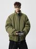 Trendy Unisex High Street Stand Collar Cotton Jacket - Versatile Autumn Winter Style