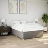 Bed Frame without Mattress Taupe 140 x 190 cm Fabric