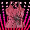 Sexy Y2K Rhinestone Camisole Slim Fit Crop Top Women