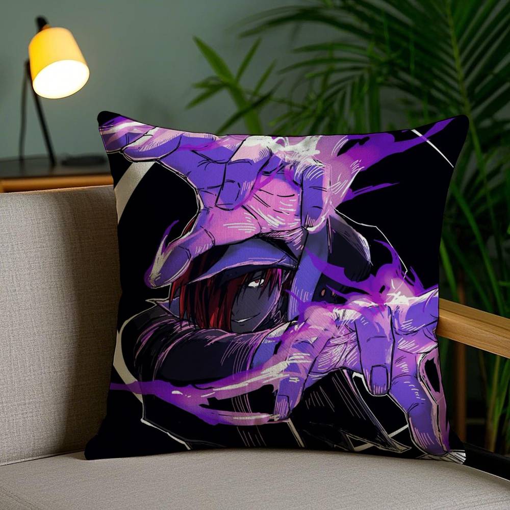 K-KOF The King of F-Fighter Pillow Case Office Sofa Dorm Chair Back Short Plush Double-sided Printing Home  Cushion Cover