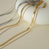 Trendy Double-Layer Snake & Blade Chain Necklace for Women