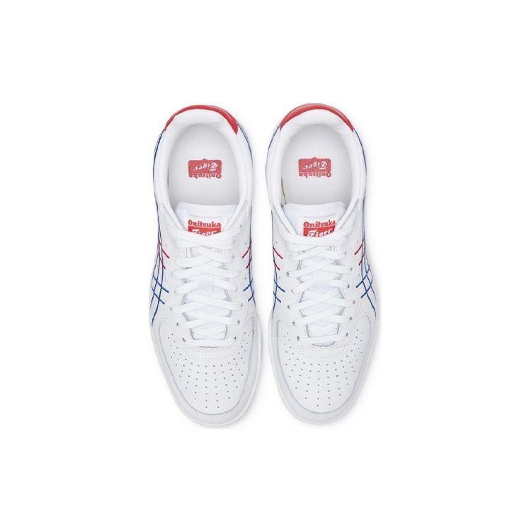 ONITSUKA TIGER Gsm Sd Bequeme Tägliche Rutschfeste Langlebige Low Top Skate Schuhe Unisex Sneaker Weiß Blau Rot 1183A653-101